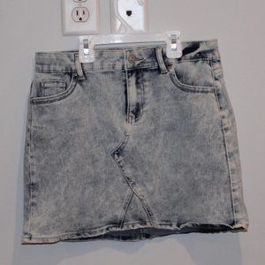 Lightwash Denim Mini Skirt Size S